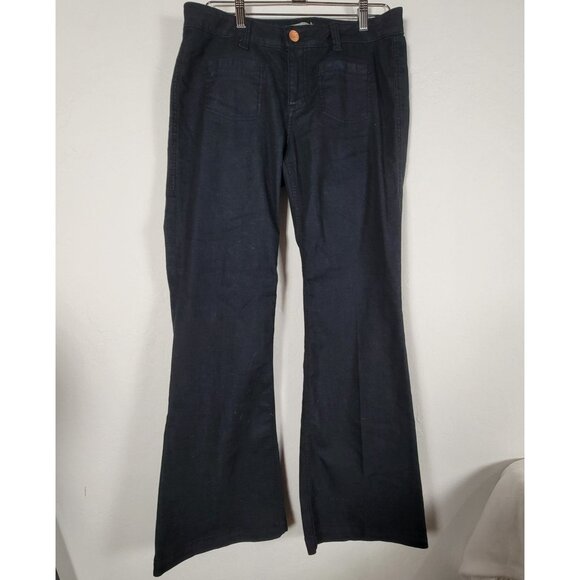 CAbi Womens Dark Rinse Flare Jeans Size 10 Regular 146R Farrah Jean New $98 - Picture 1 of 12